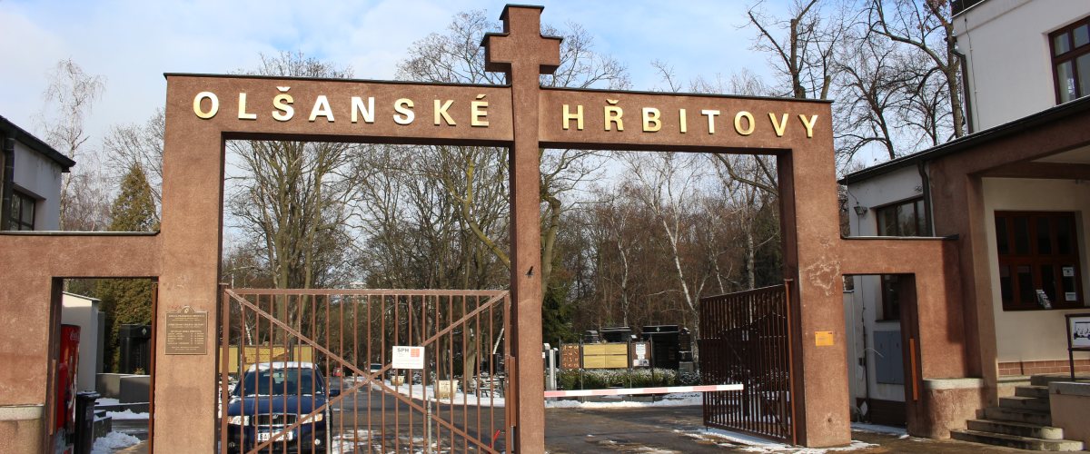 olšanské hřbitovy vstup